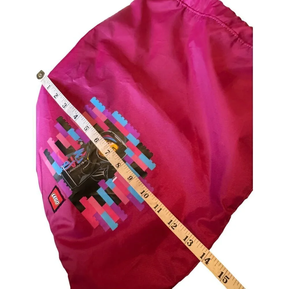 Lego Hot Pink Cinch Sak - NWT